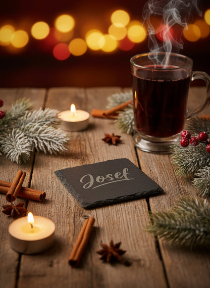 Gläseruntersetzer aus Schiefer