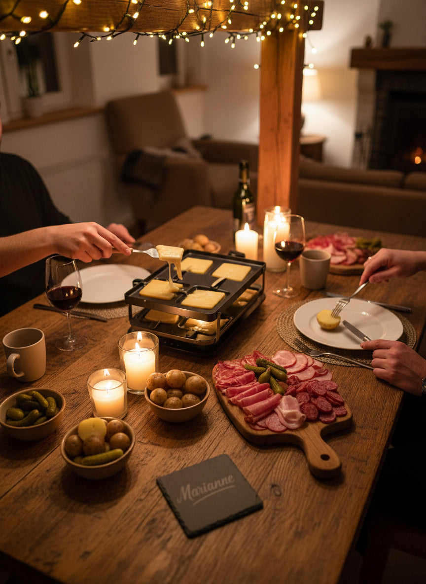 Gläseruntersetzer aus Schiefer