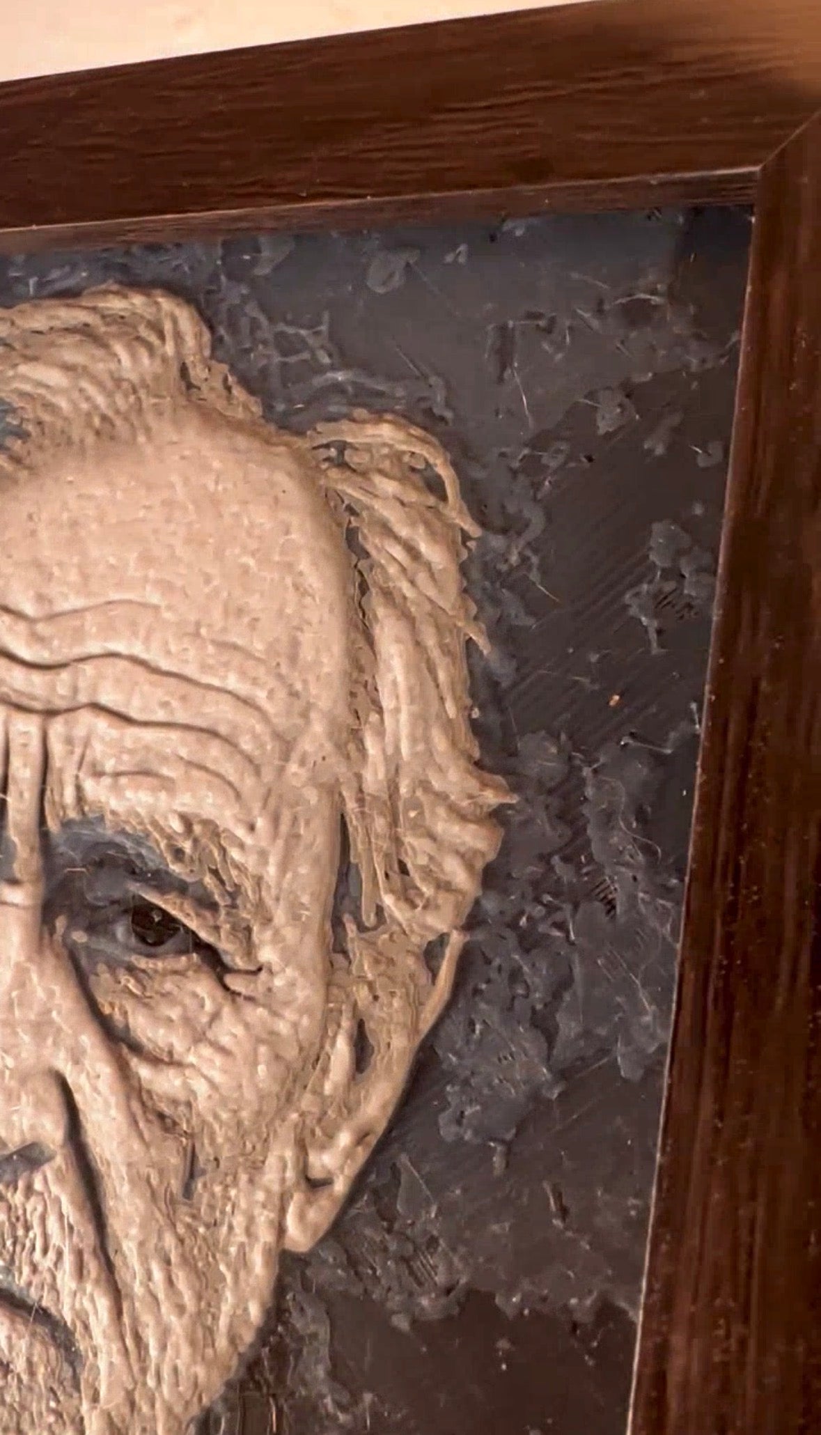 Dein Bild in 3D gedruckt – mit Rahmen in Kieferdekor, Weiß oder Schwarzbraun